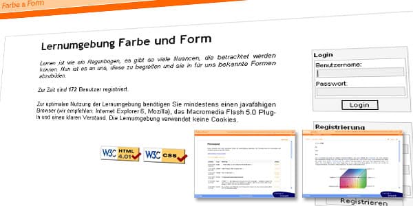 Lernumgebung Farbe und Form